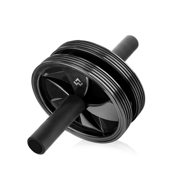 Wecare Fitness AB Wheel, Workout Equipment for Abdominal Exercise, Black WF-ABW-BLK